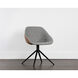 Mccoy November Grey / Cinnamon Brown Swivel Dining Chair, Swivel